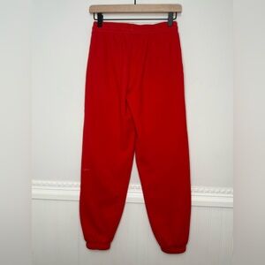 TNA Aritzia Super Fleece Jogger Sweatpants XS Red Cozy Lounge Gym